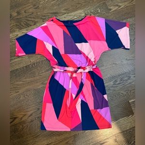 Trina by Trina Turk multicolored open-sleeve dress, size medium, rarely worn